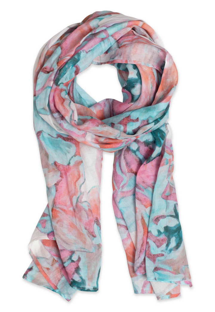 Cassia Cotton Pareo in White Daiquiri