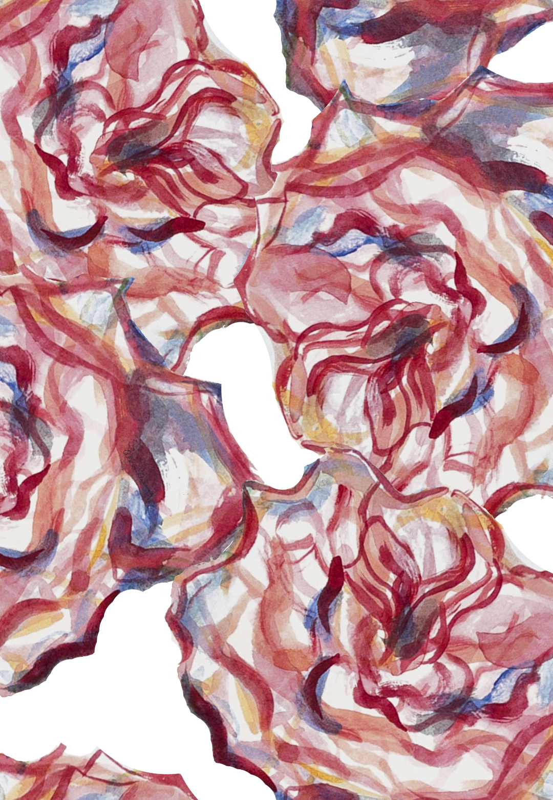 Bette Silk Scarf in Rose Rouge