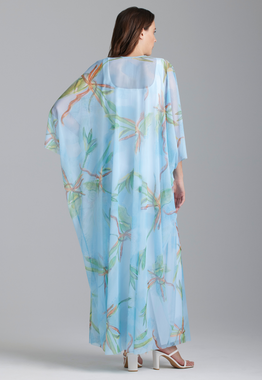 Ava Women's Mariella Sheer Kaftan in Bamboo Brush SM/MD