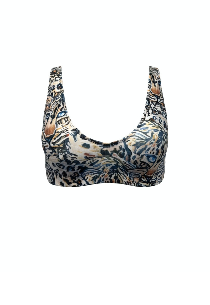 Brea Bikini Top in Snow Leopard