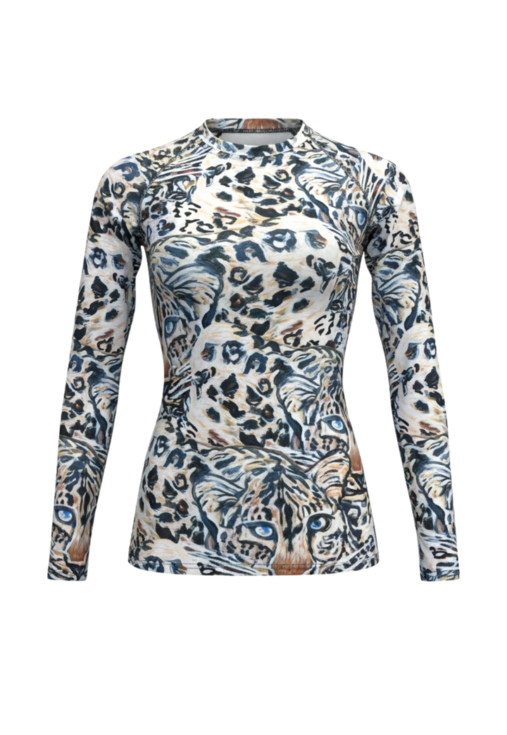 Rina Rash Guard in Snow Leopard