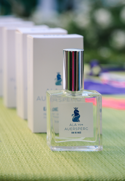 Image of the fragrance and bug repellent collaboration between Ala von Auersperg and The Buzz