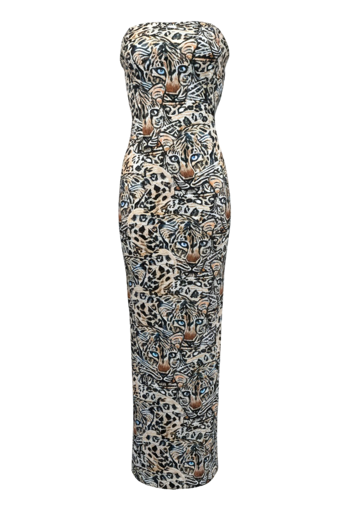 Baja Dress in Snow Leopard