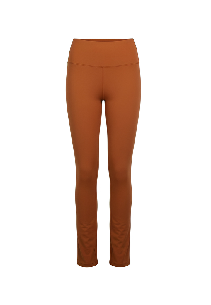 Gabriele Italian Stretch Cotton Pant in Leather Brown