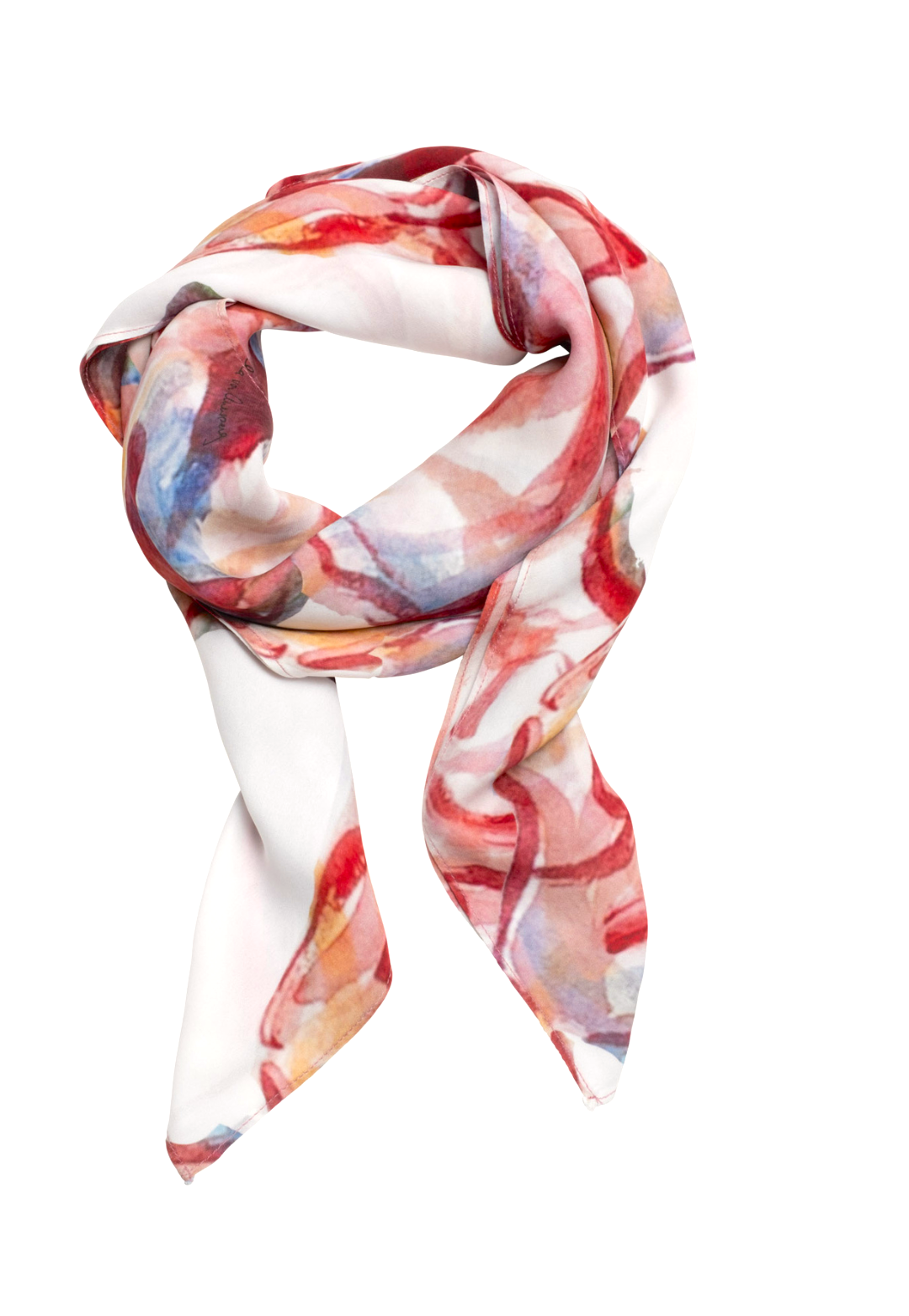 Bette Silk Scarf in Rose Rouge
