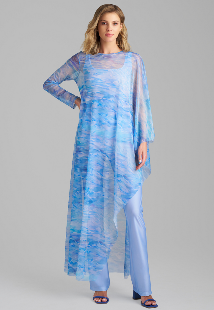 Elaine Stretch Knit Pants in Periwinkle