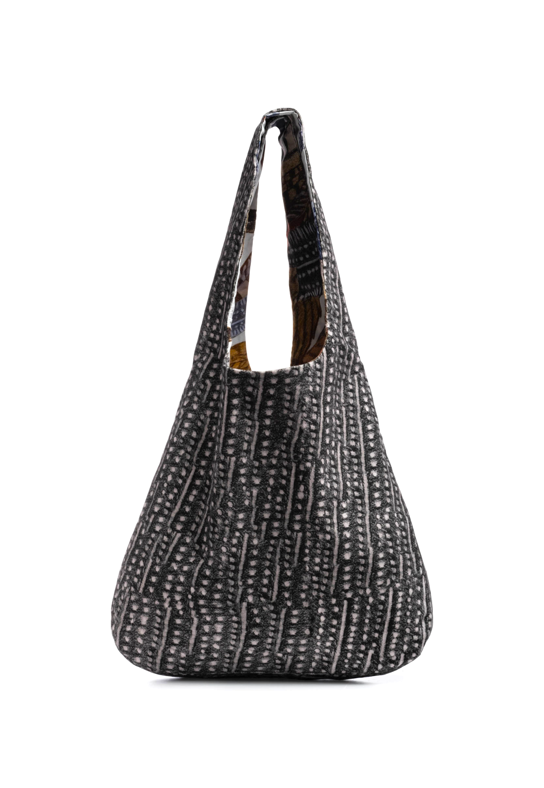 Betty Reversible Tote Bag in White Fantasia