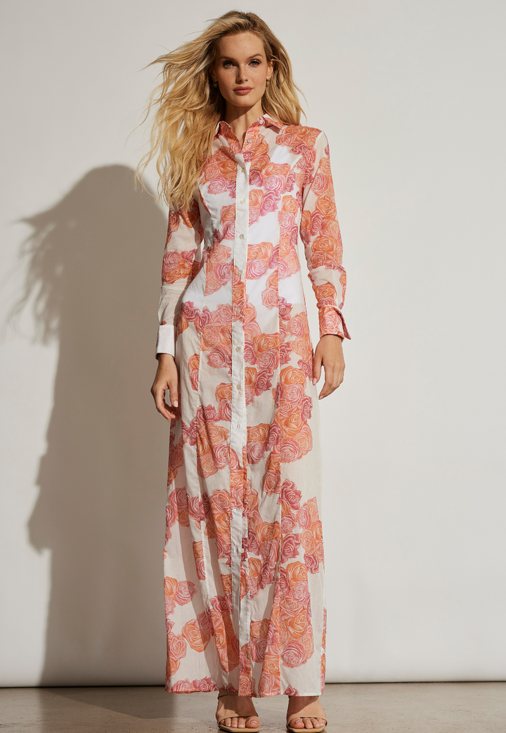 Kathe Cotton Dress in Moraine