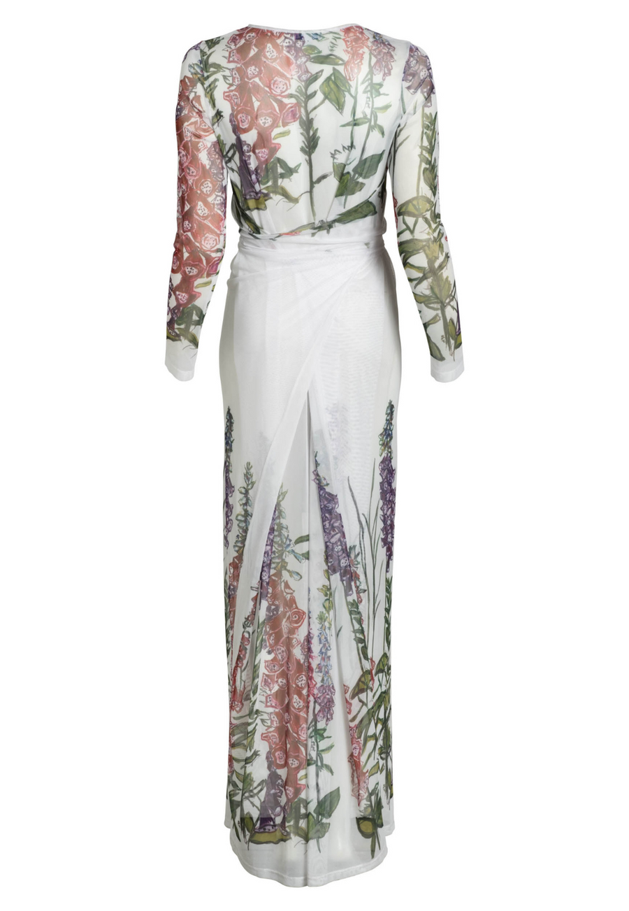 designer wrap dress NEW L'AGENCE Kadi Women's Long Midi Wrap Green Dress Silk Size 12 Designer