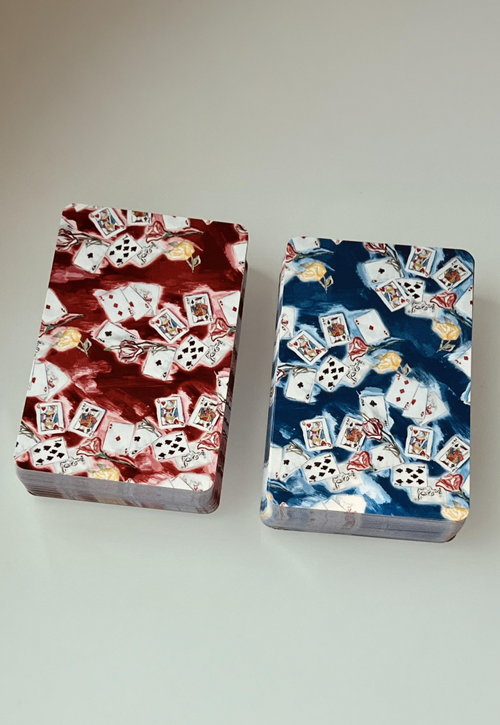 AvA playing cards box set with two 52-card decks