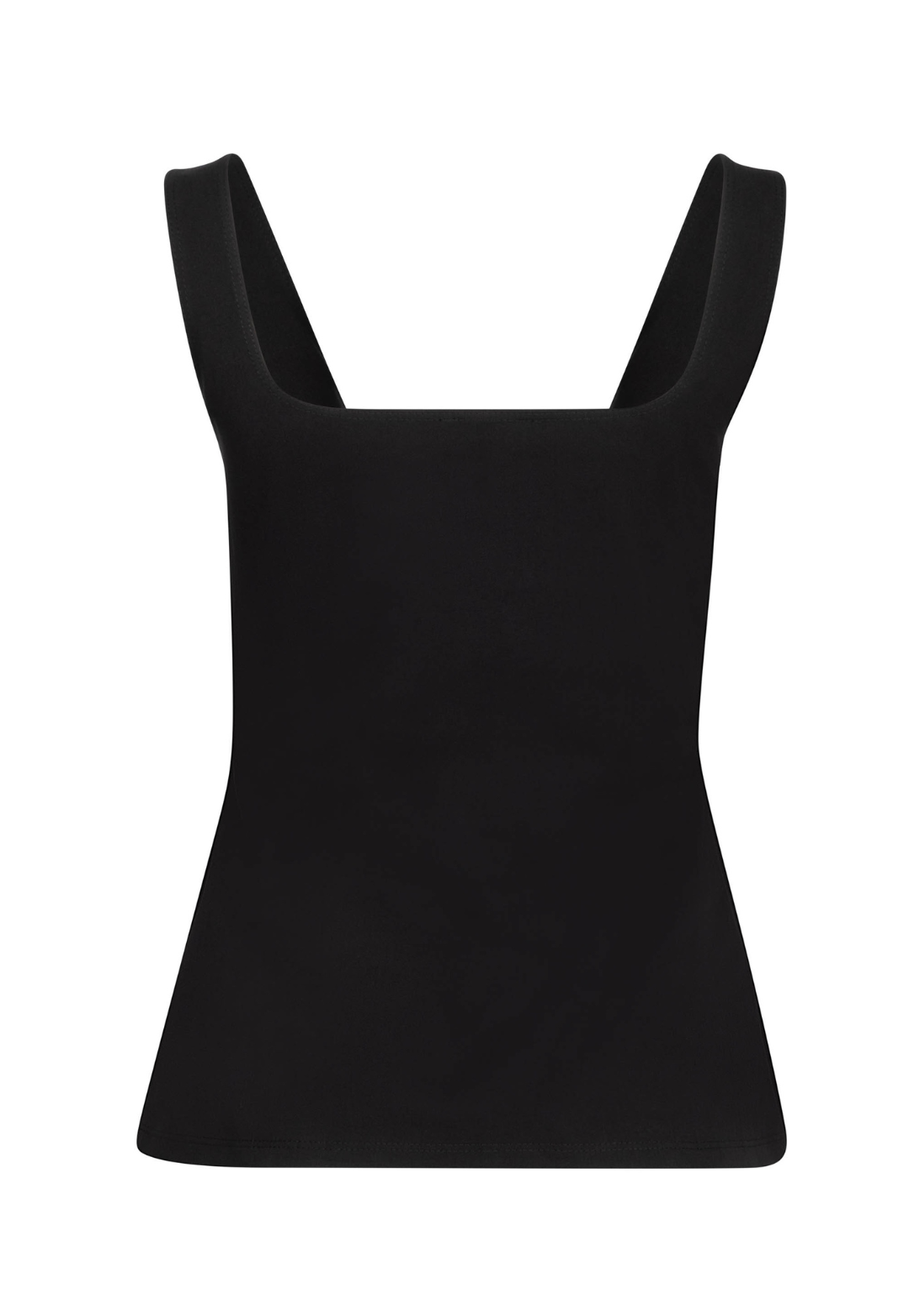 Black sleeveless Caterina tank top by Ala von Auersperg
