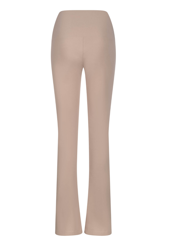 Gabriele Italian Stretch Cotton Pants in Khaki by Ala von Auersperg