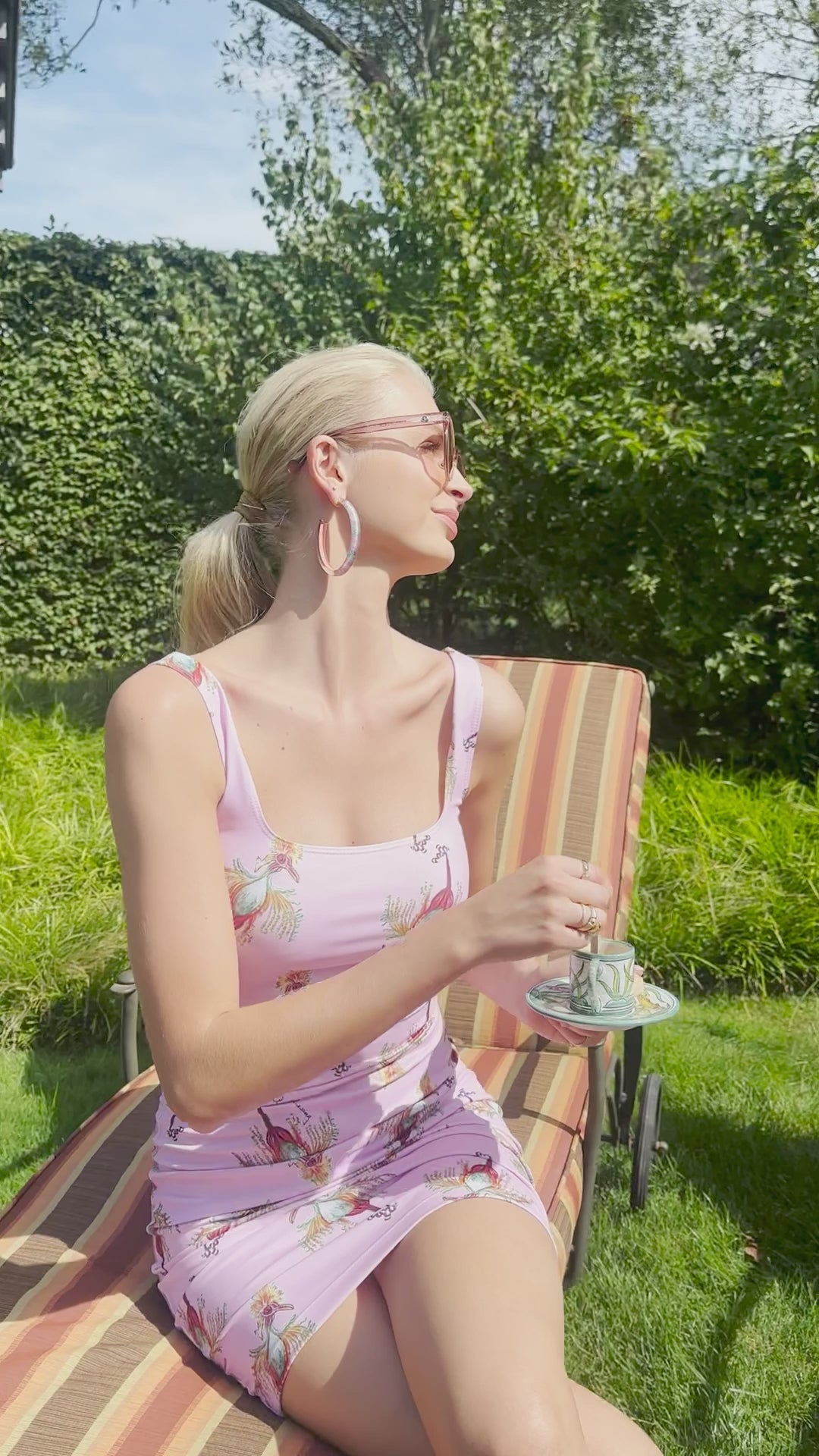 Caterina Mini Dress in Cuckoo Birds