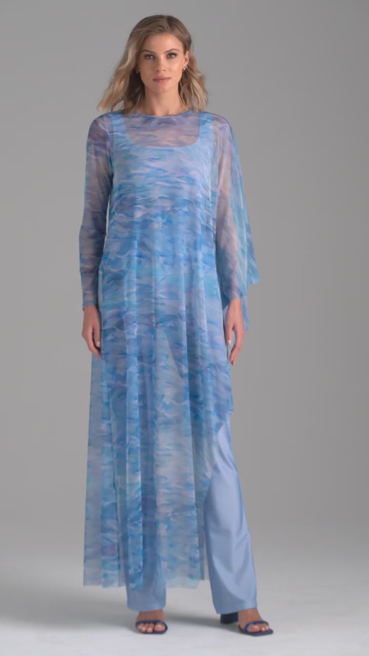 Elaine Stretch Knit Pants in Periwinkle