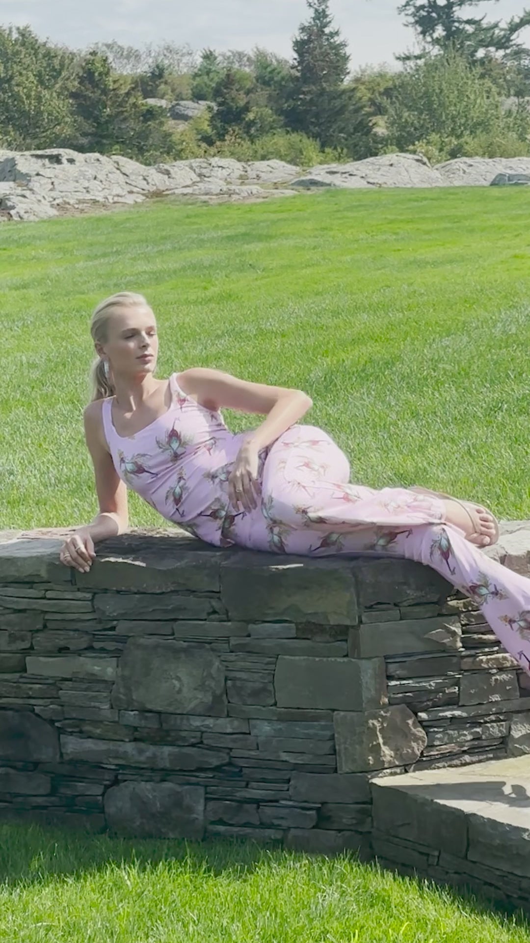 Caterina Tank Top in Cuckoo Birds