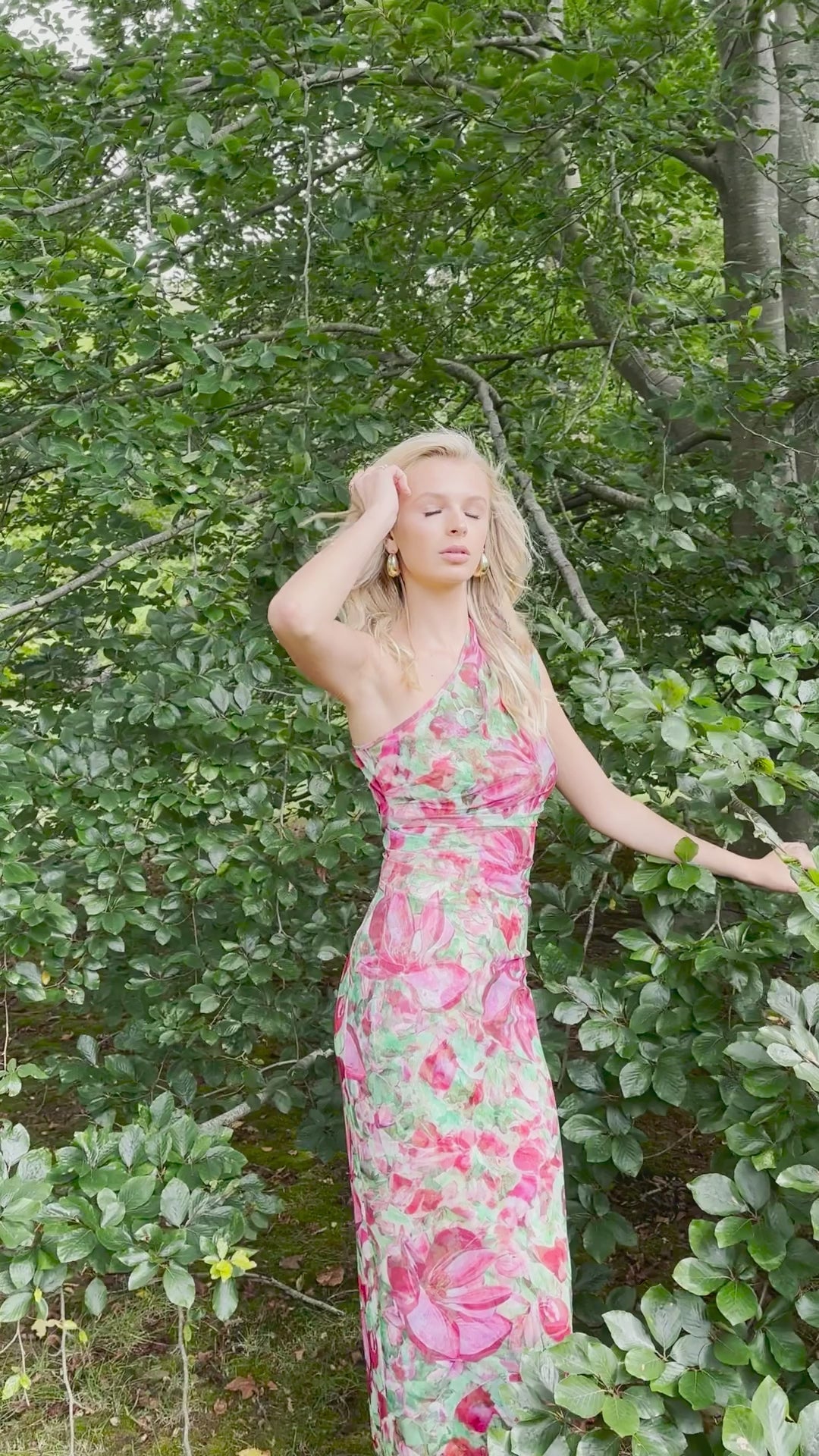 Maris Mesh Dress in Magnolienne