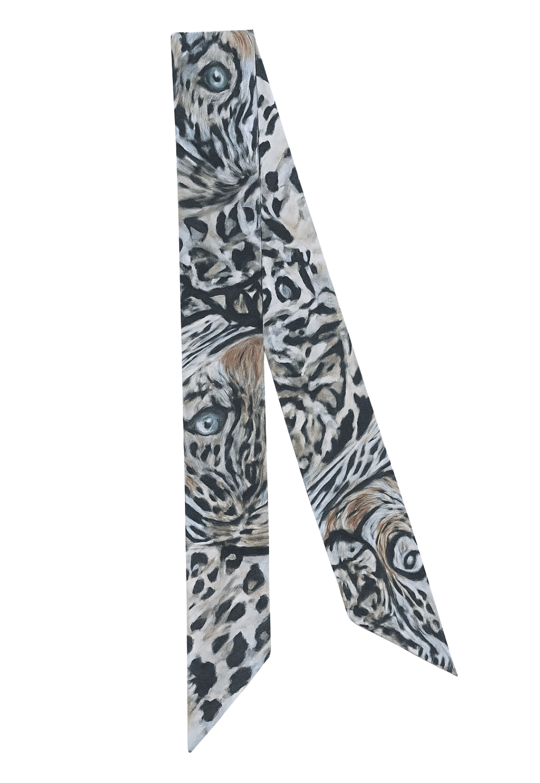 1. Lightweight Snow Leopard silk scarf