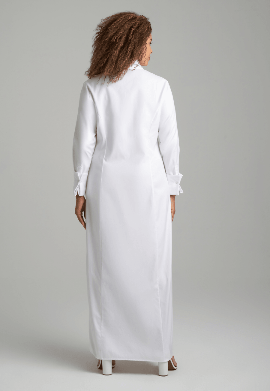 AvA Women's Kathe Cotton Dress in White Pique – AlavonAuersperg.com