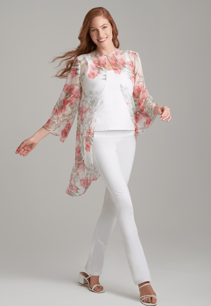 Suzanne Silk Opera Jacket in Angels Trumpet - AlavonAuersperg.com