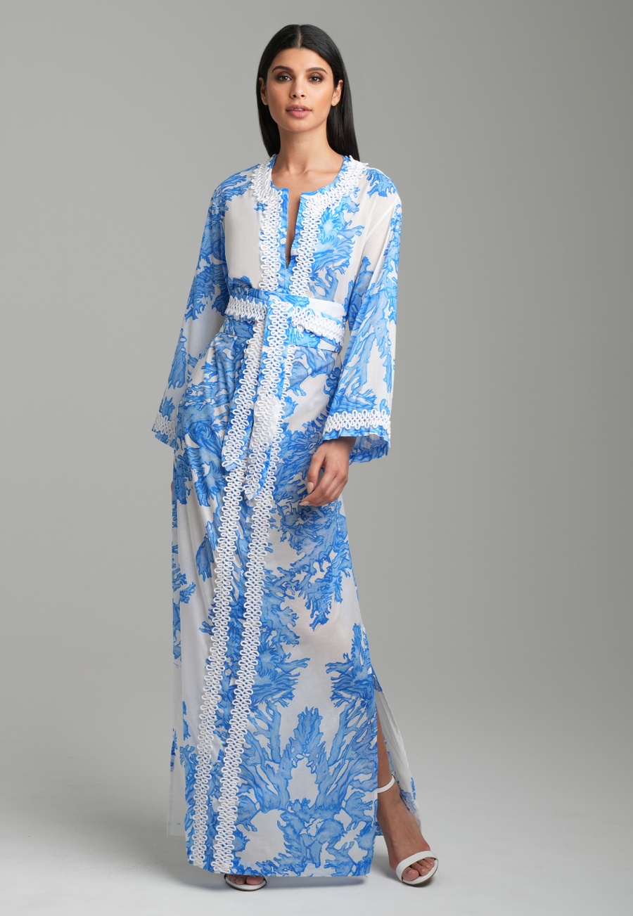 white christmas dresses KAFATU Womens Beige Kaftan Dress Maxi African Tribal main image 1