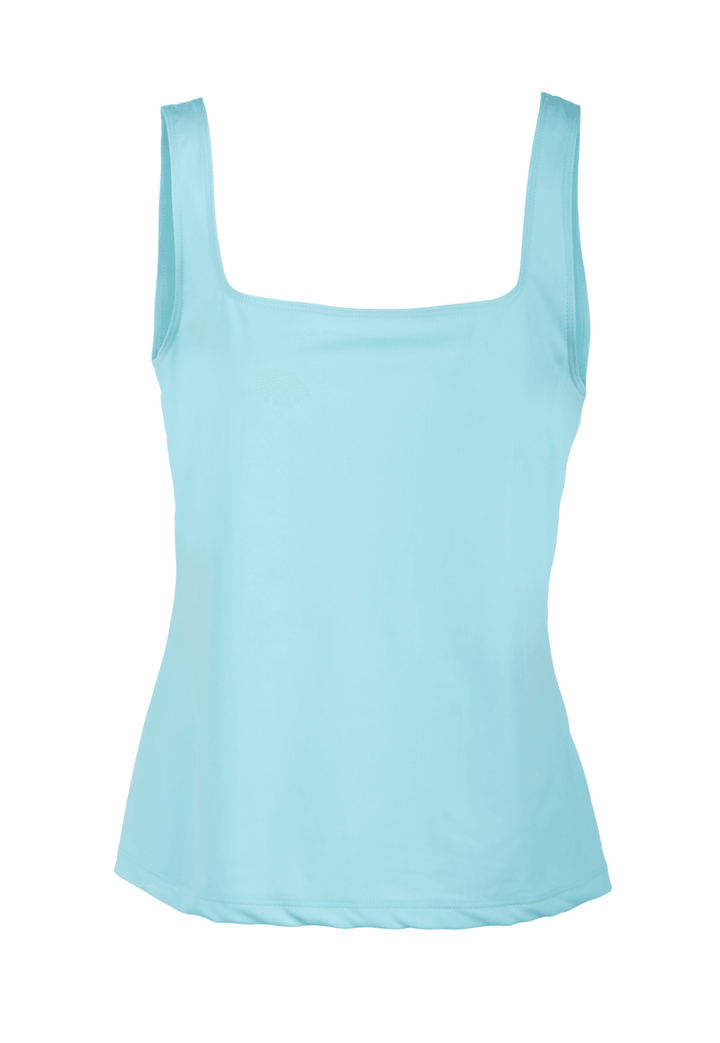 Caterina Stretch Knit Tank Top in Sea Foam - AlavonAuersperg.com