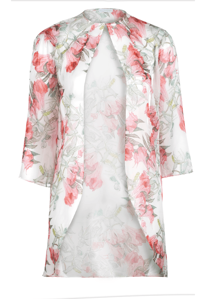 Suzanne Silk Opera Jacket in Angels Trumpet - AlavonAuersperg.com