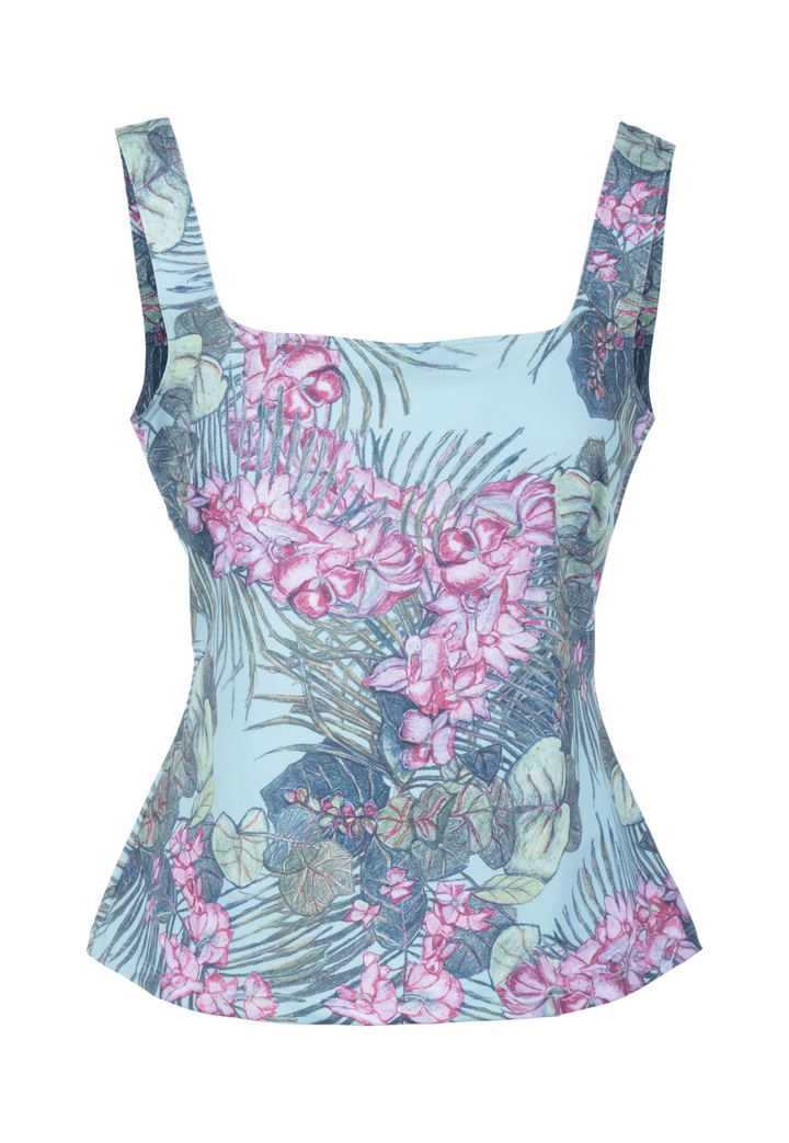 Caterina Stretch Knit Tank Top in Paradise - AlavonAuersperg.com