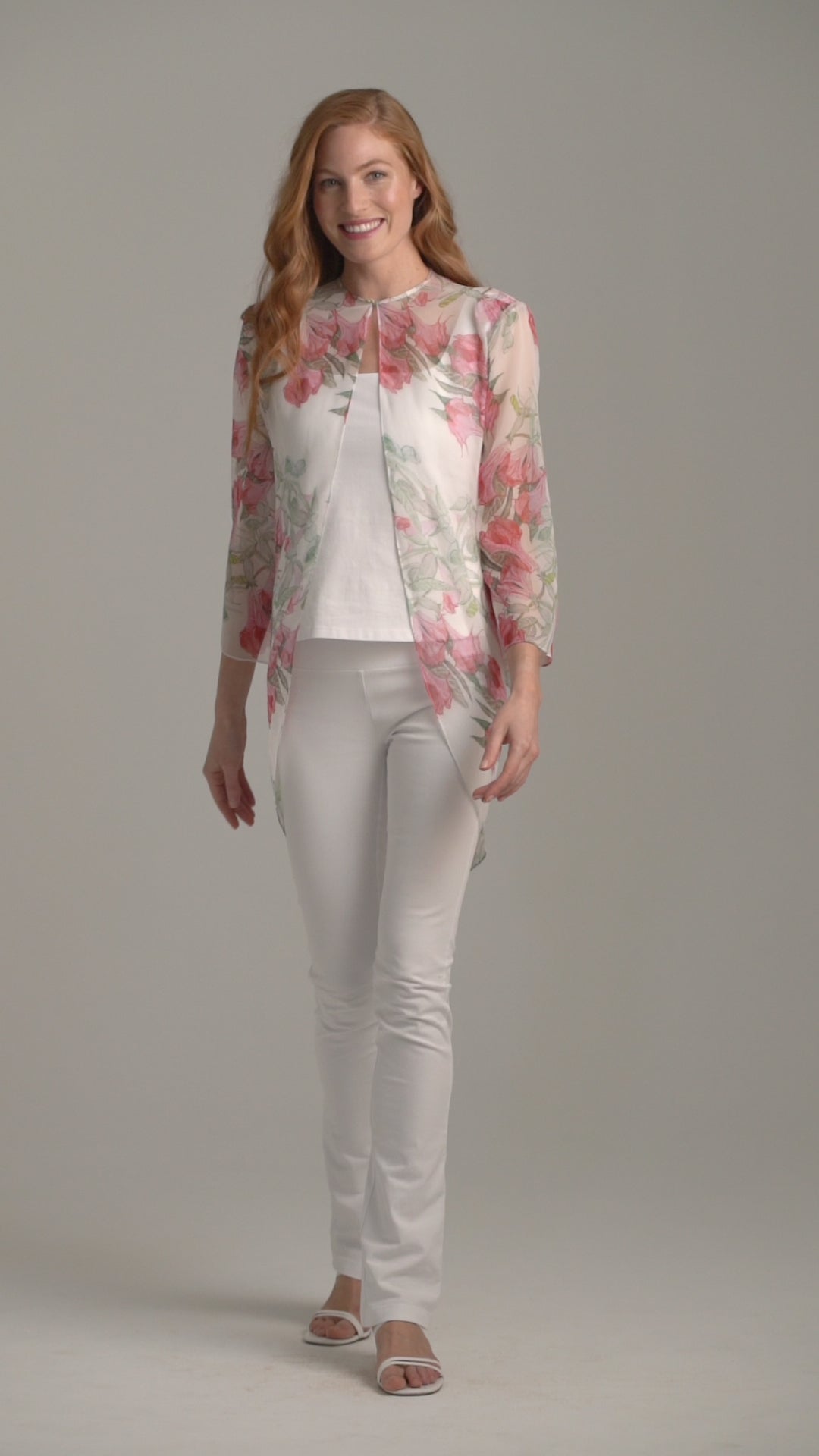 Suzanne Silk Opera Jacket in Angels Trumpet