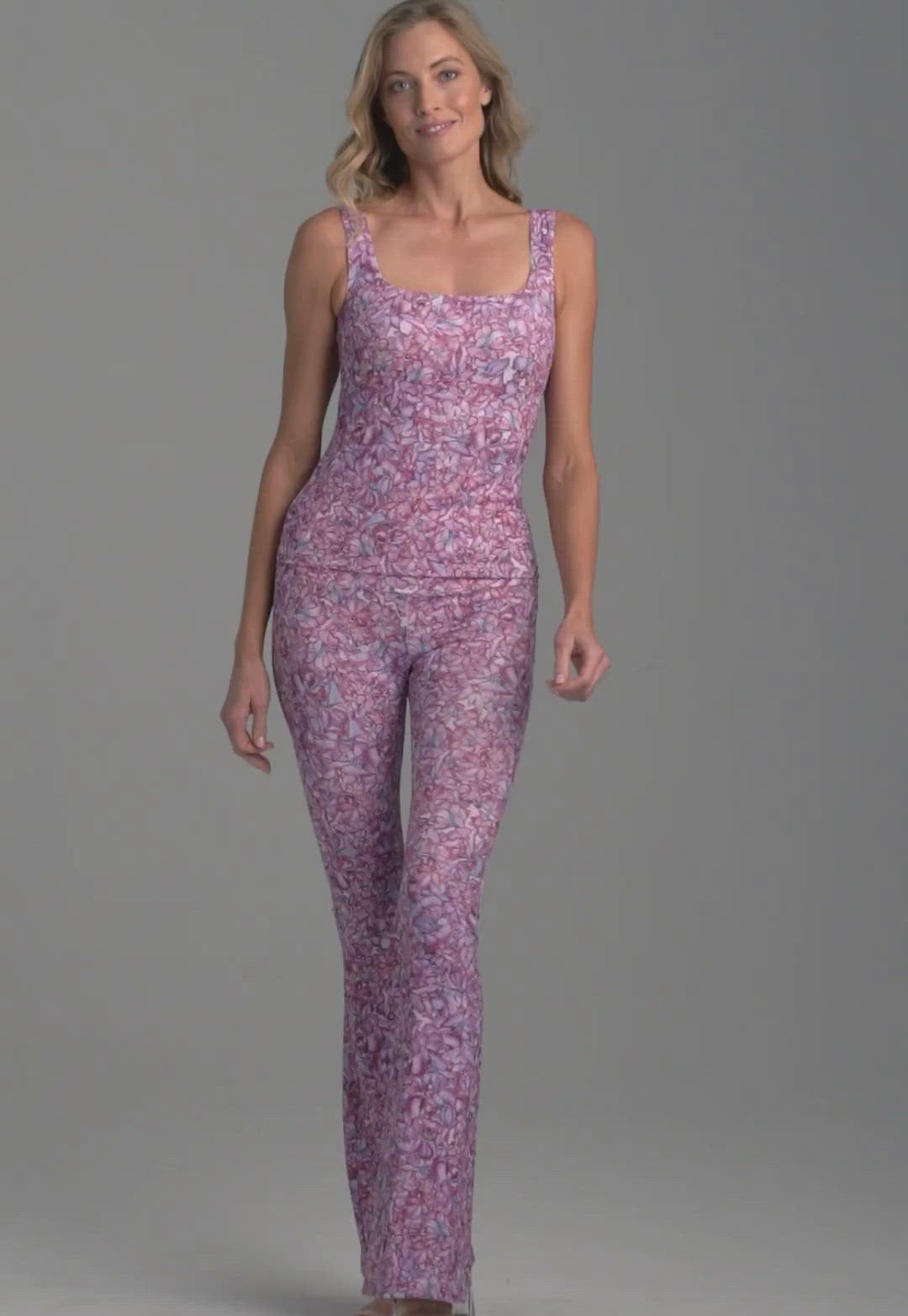 Elaine Stretch Knit Pant in Blooming Orchid