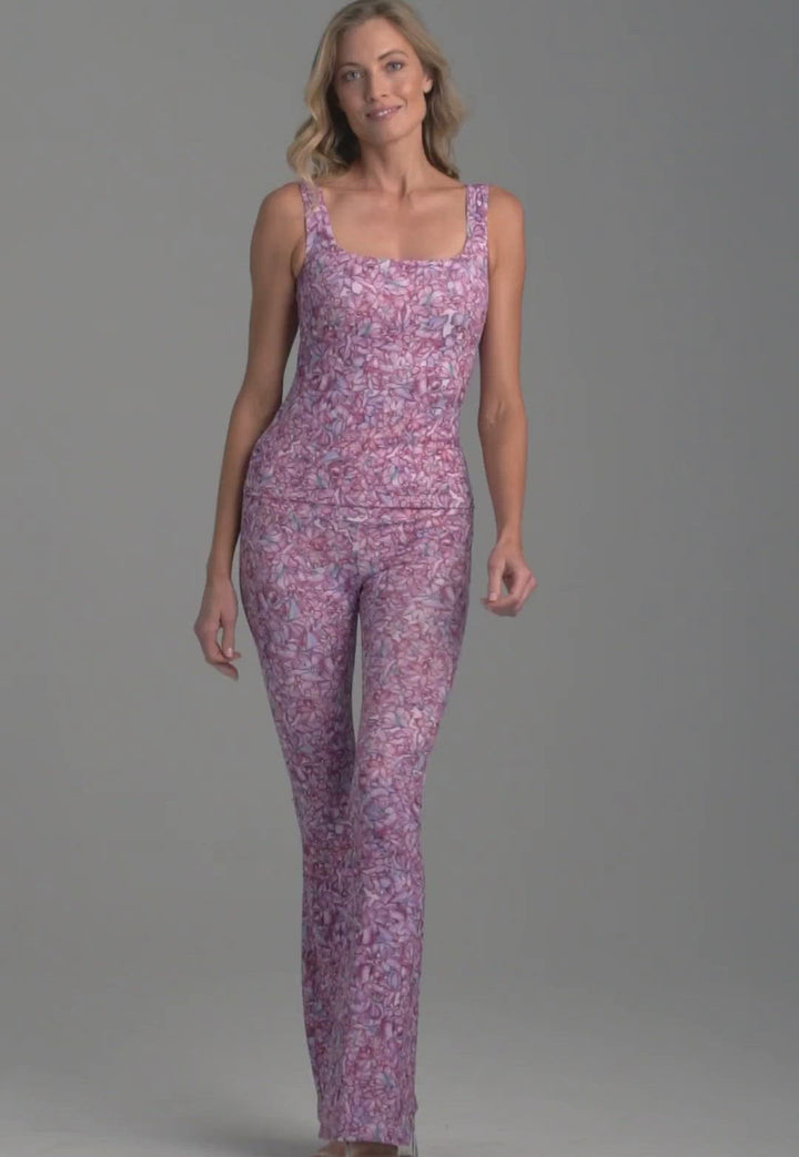 Elaine Stretch Knit Pant in Blooming Orchid